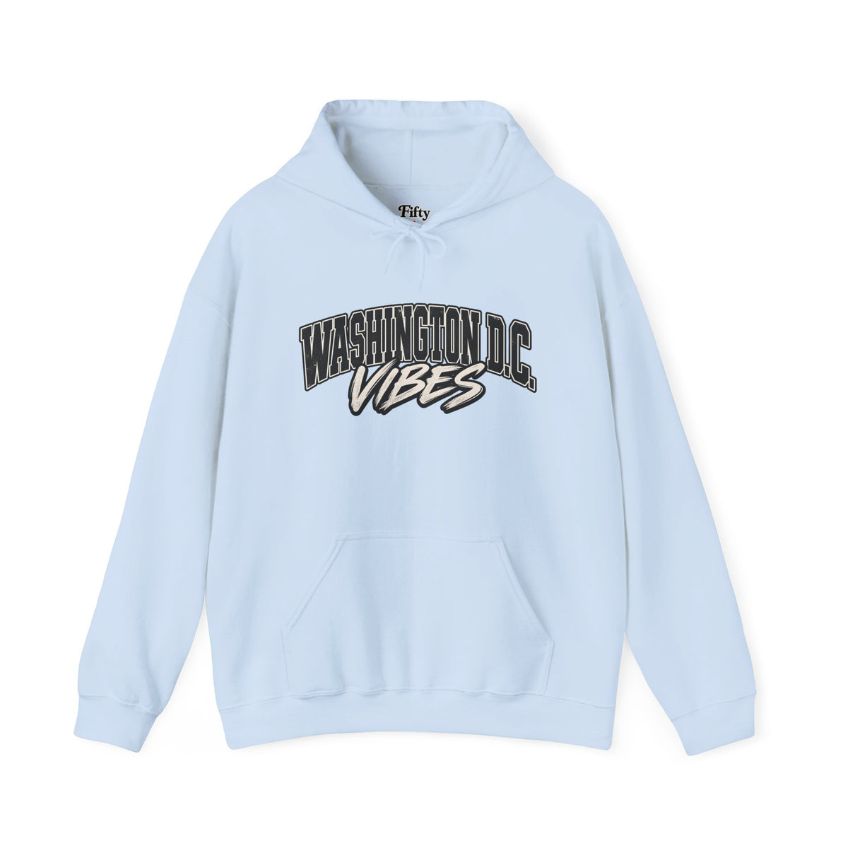 Washington DC Vibes Unisex Hoodie State Name Graphic