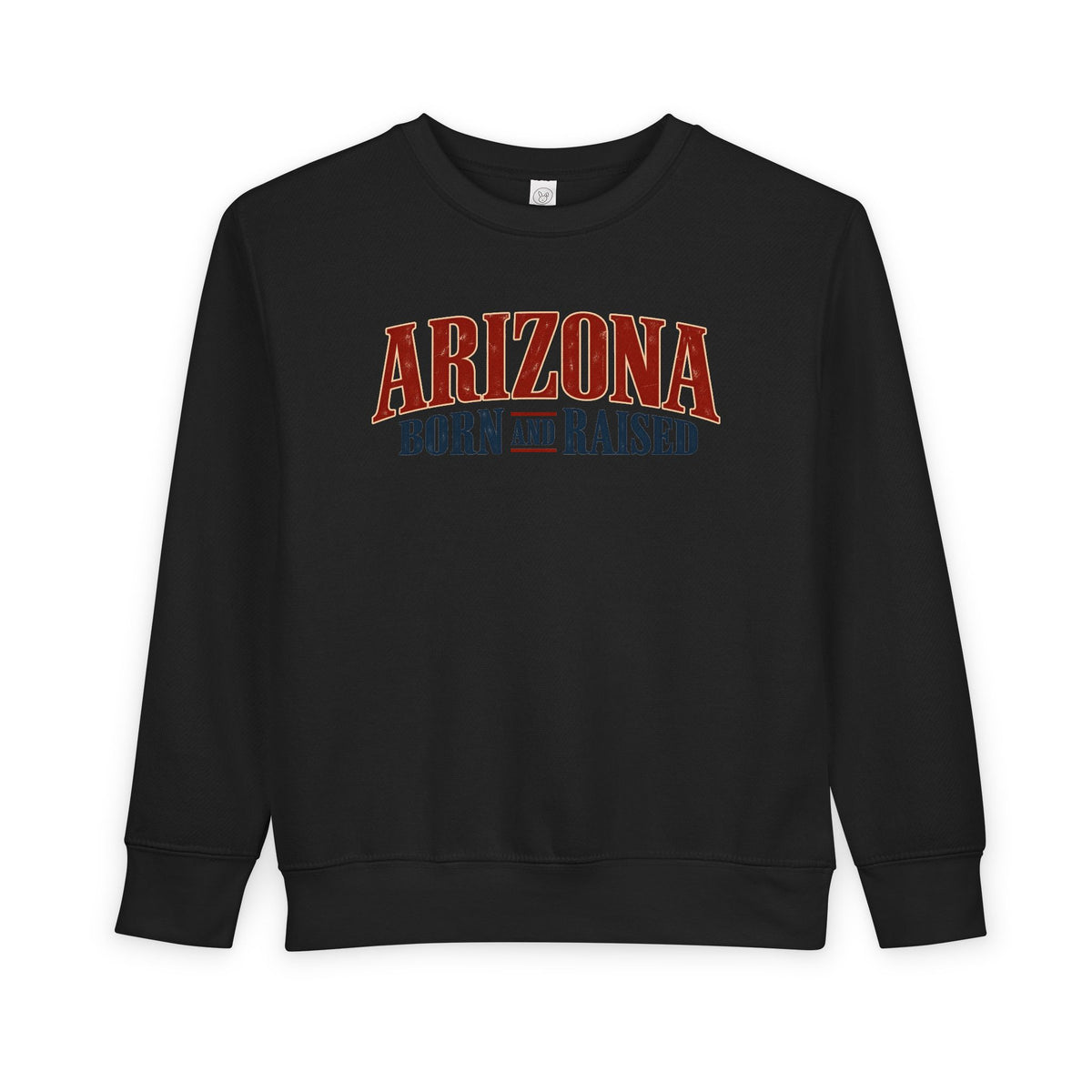 Arizona Born and Raised  Premium Desert Heritage Unisex Toddler Sweatshirt