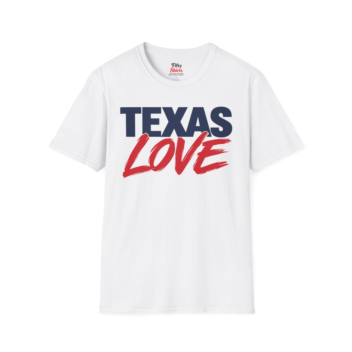 Texas Love Unisex Softstyle T Shirt State Name Graphic Tee