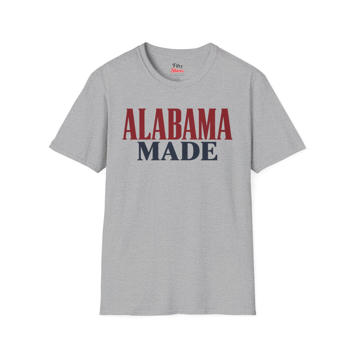 Alabama Made Unisex Softstyle T Shirt State Name Graphic Tee