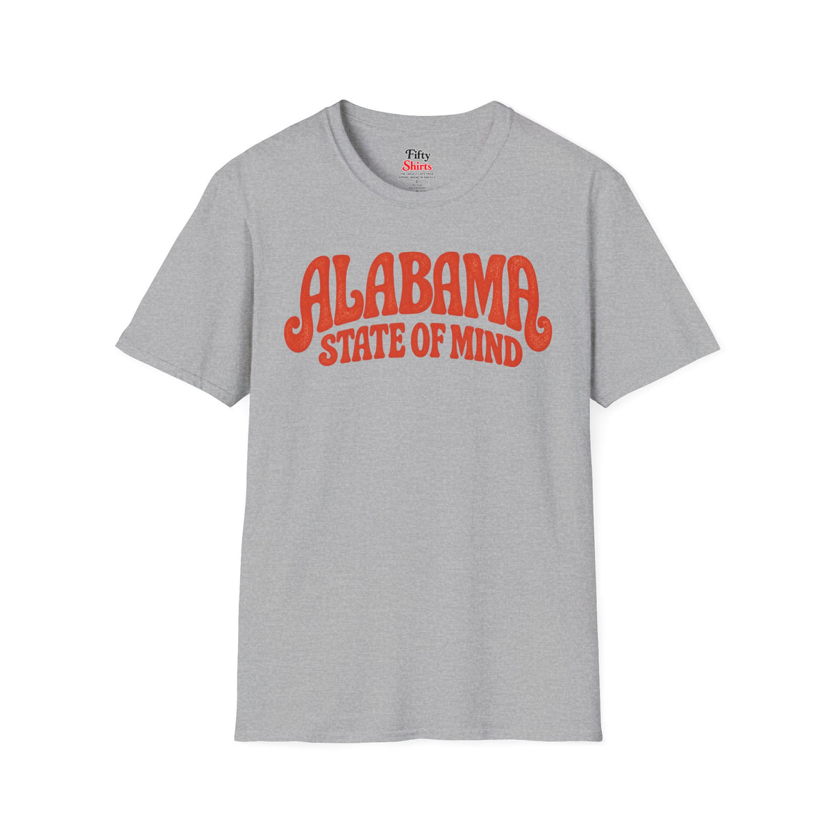 Alabama State of Mind Unisex Softstyle T Shirt State Name Graphic Tee