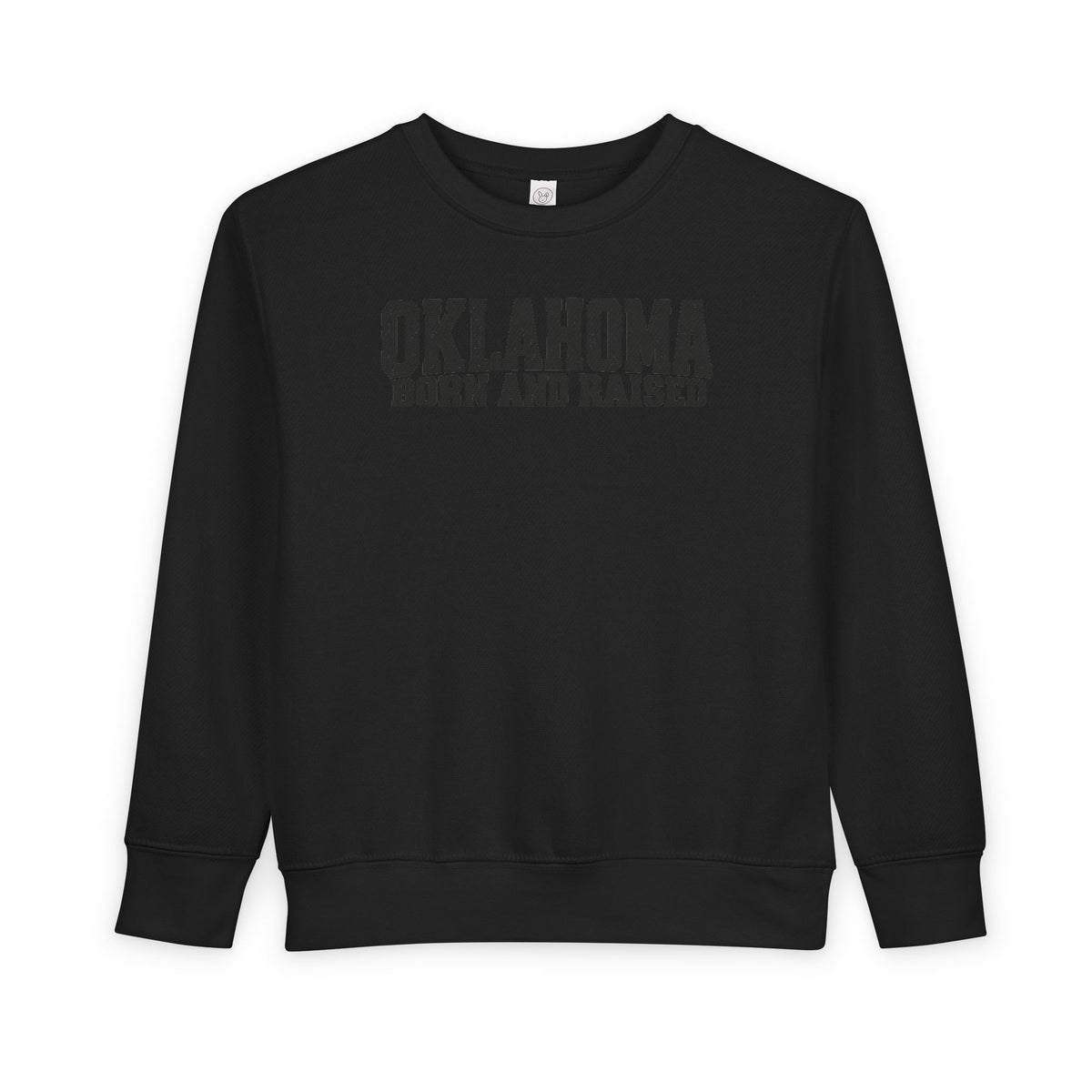 Oklahoma Born and Raised Minimal Heritage Unisex Toddler Sweatshirt