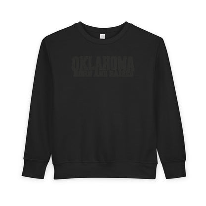 Oklahoma Born and Raised Minimal Heritage Unisex Toddler Sweatshirt