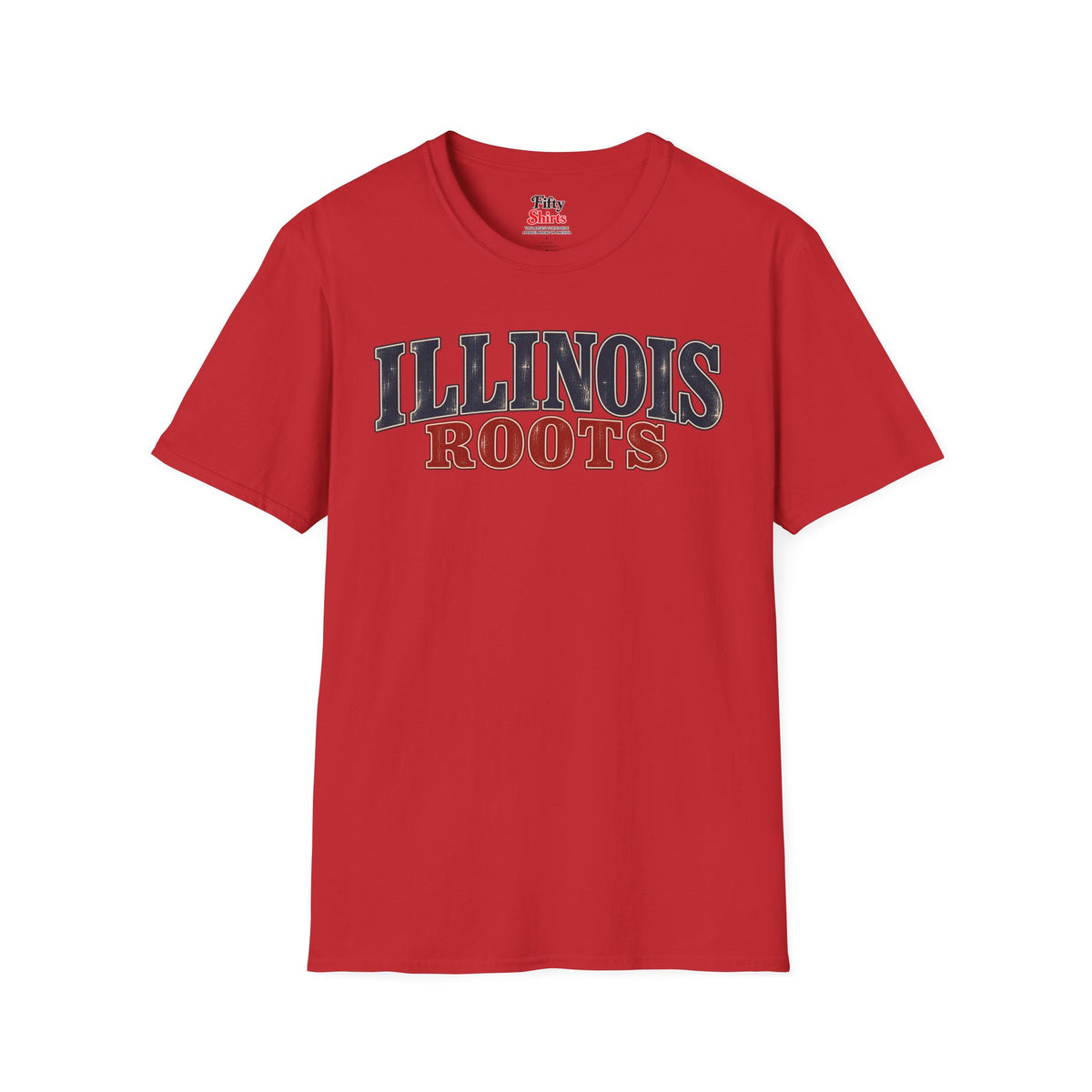 Illinois Roots Unisex Softstyle T Shirt State Name Graphic Tee