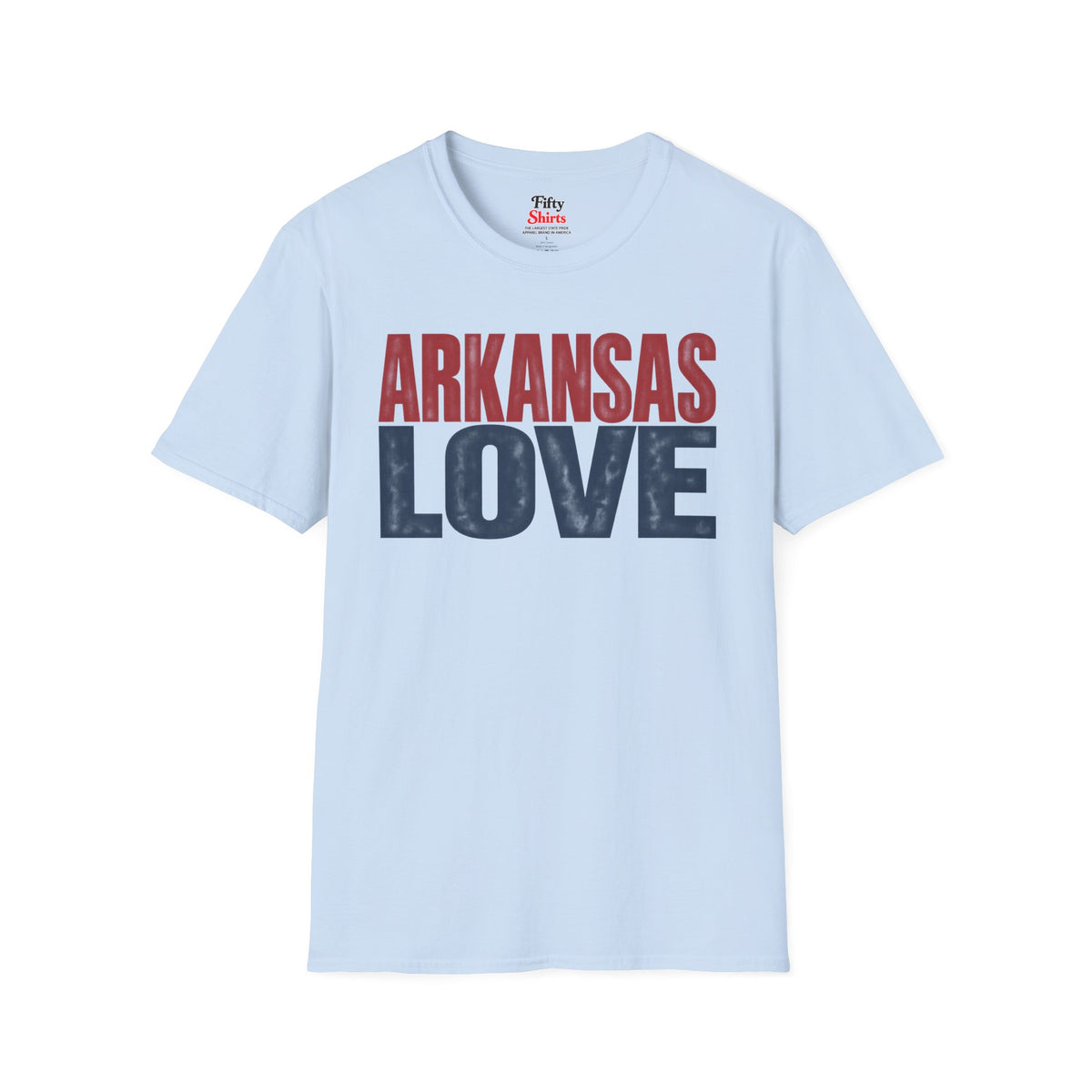 Arkansas Love Unisex Softstyle T Shirt State Name Graphic Tee