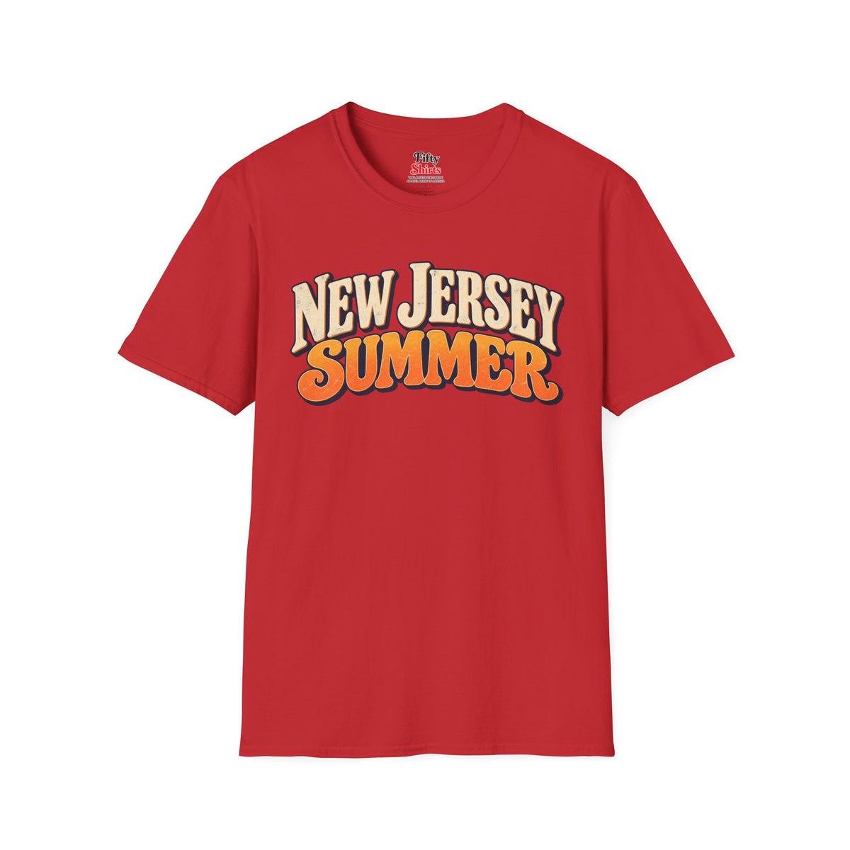 New Jersey Summer Unisex Softstyle T Shirt State Name Graphic Tee