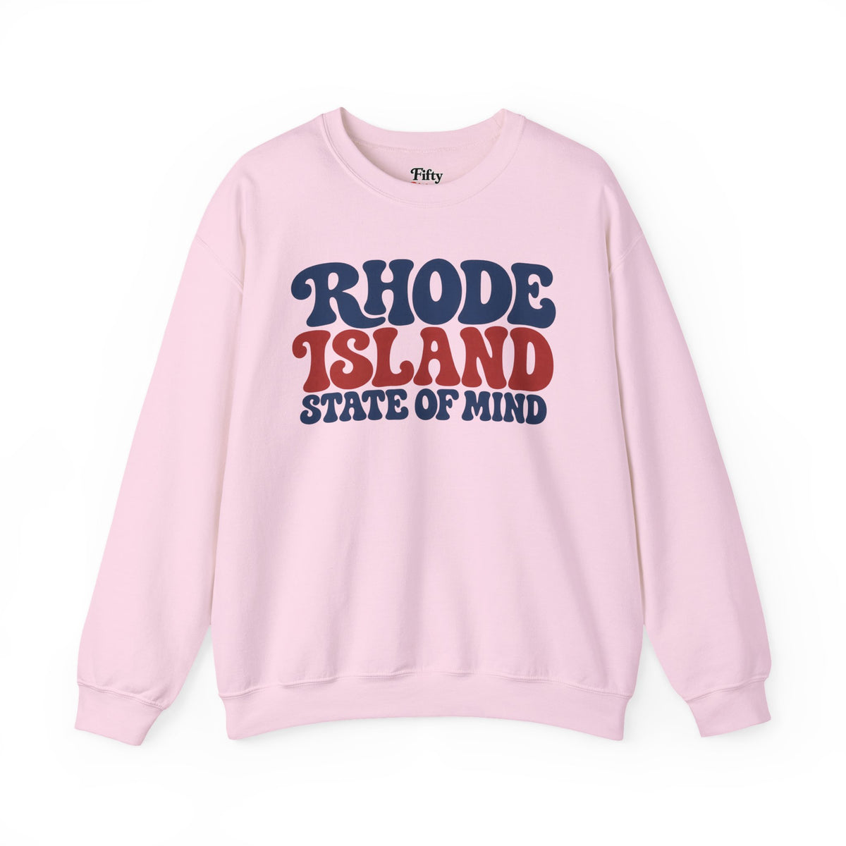 Rhode Island State of Mind Unisex Crewneck Sweatshirt State Name Graphic