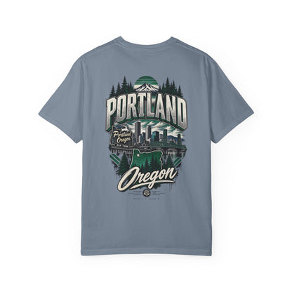 Portland Oregon Unisex Comfort Color 1717 Streetwear Graphic Tee