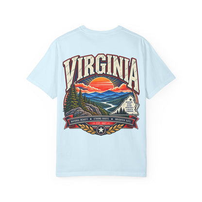 Virginia Mountains Unisex Comfort Color 1717 Streetwear Graphic Tee