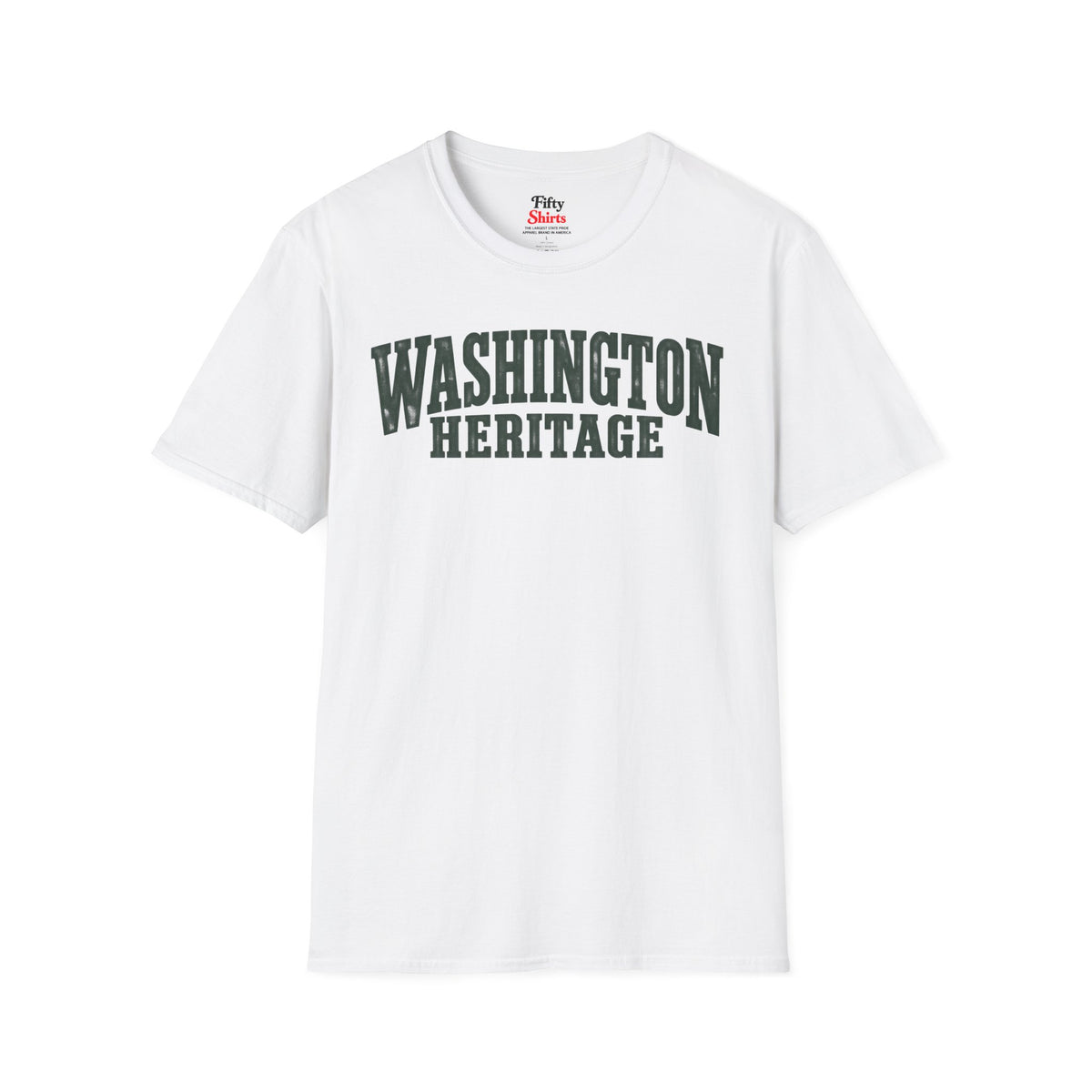 Washington Heritage Unisex Softstyle T Shirt State Name Graphic Tee