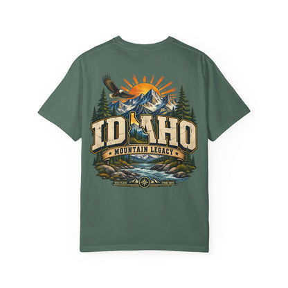 Idaho Mountain Legacy Unisex Comfort Color 1717 Streetwear Graphic Tee