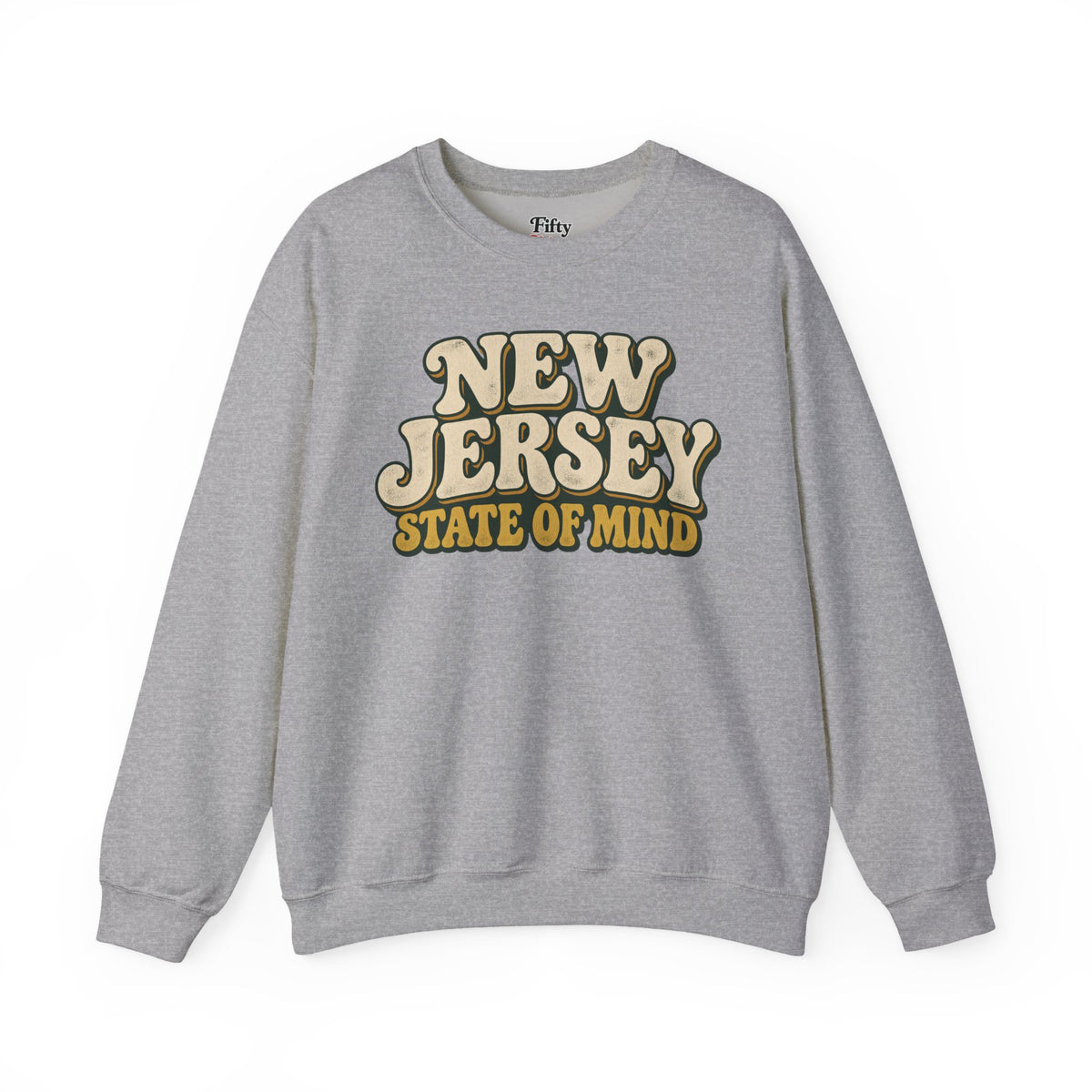 New Jersey State of Mind Unisex Crewneck Sweatshirt State Name Graphic