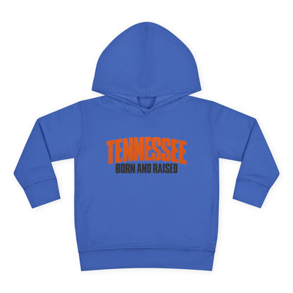 Tennessee Born and Raised Modern Southern Streetwear Unisex Toddler Pullover Fleece Hoodie