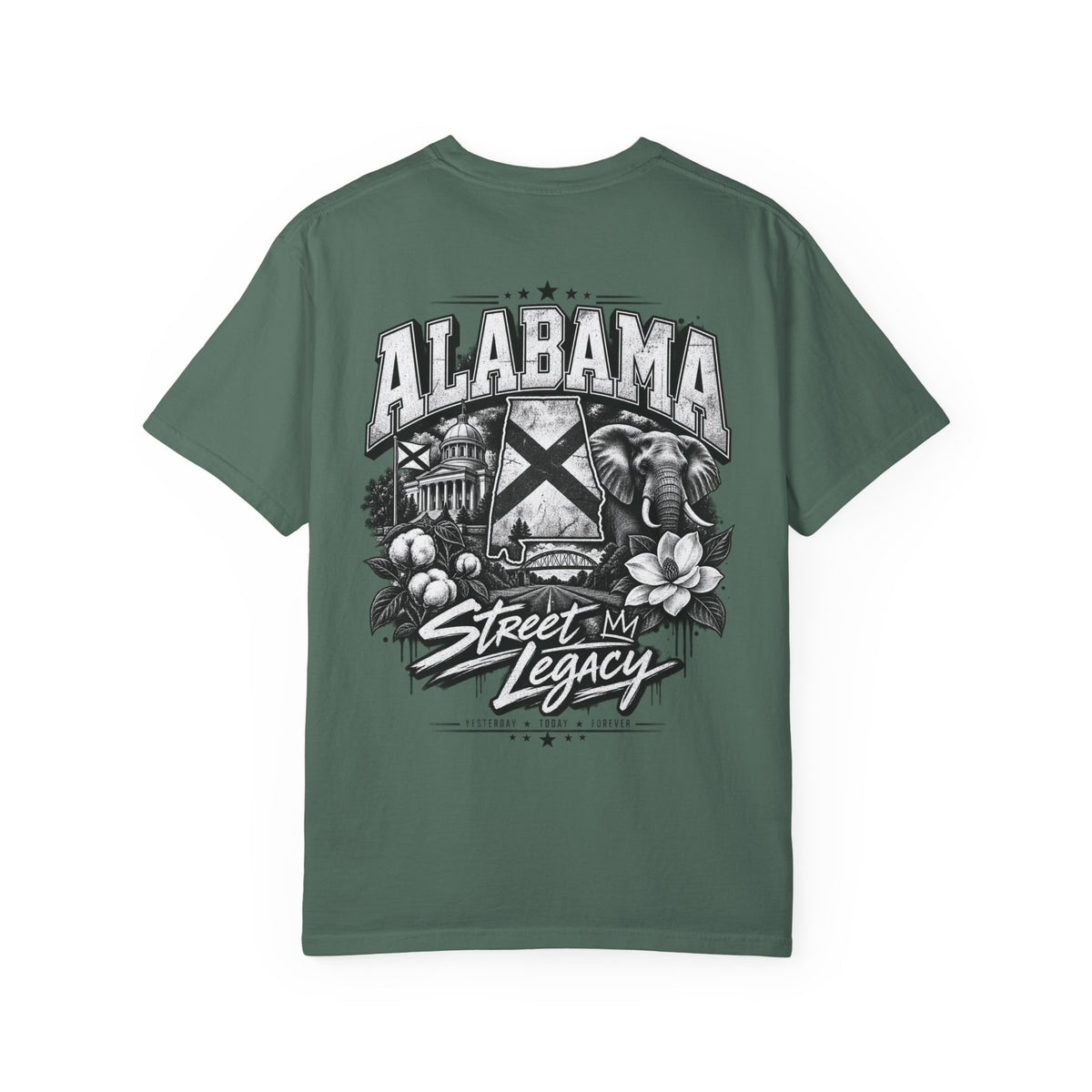 Alabama Street Legacy Unisex Comfort Color 1717 Streetwear Graphic Tee