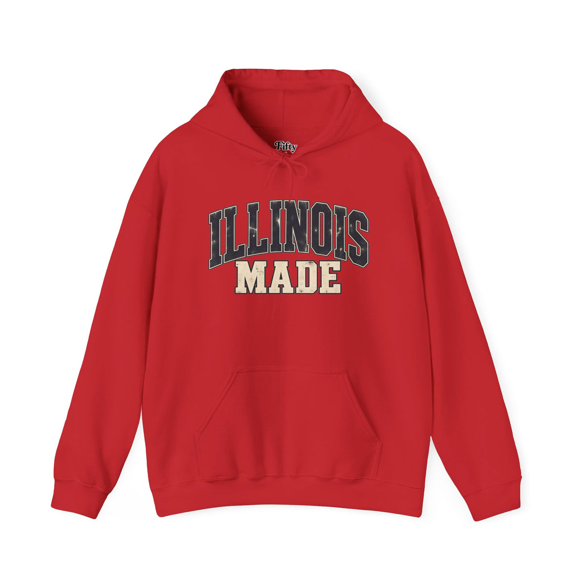 Illinois Made Unisex Hoodie State Name Graphic