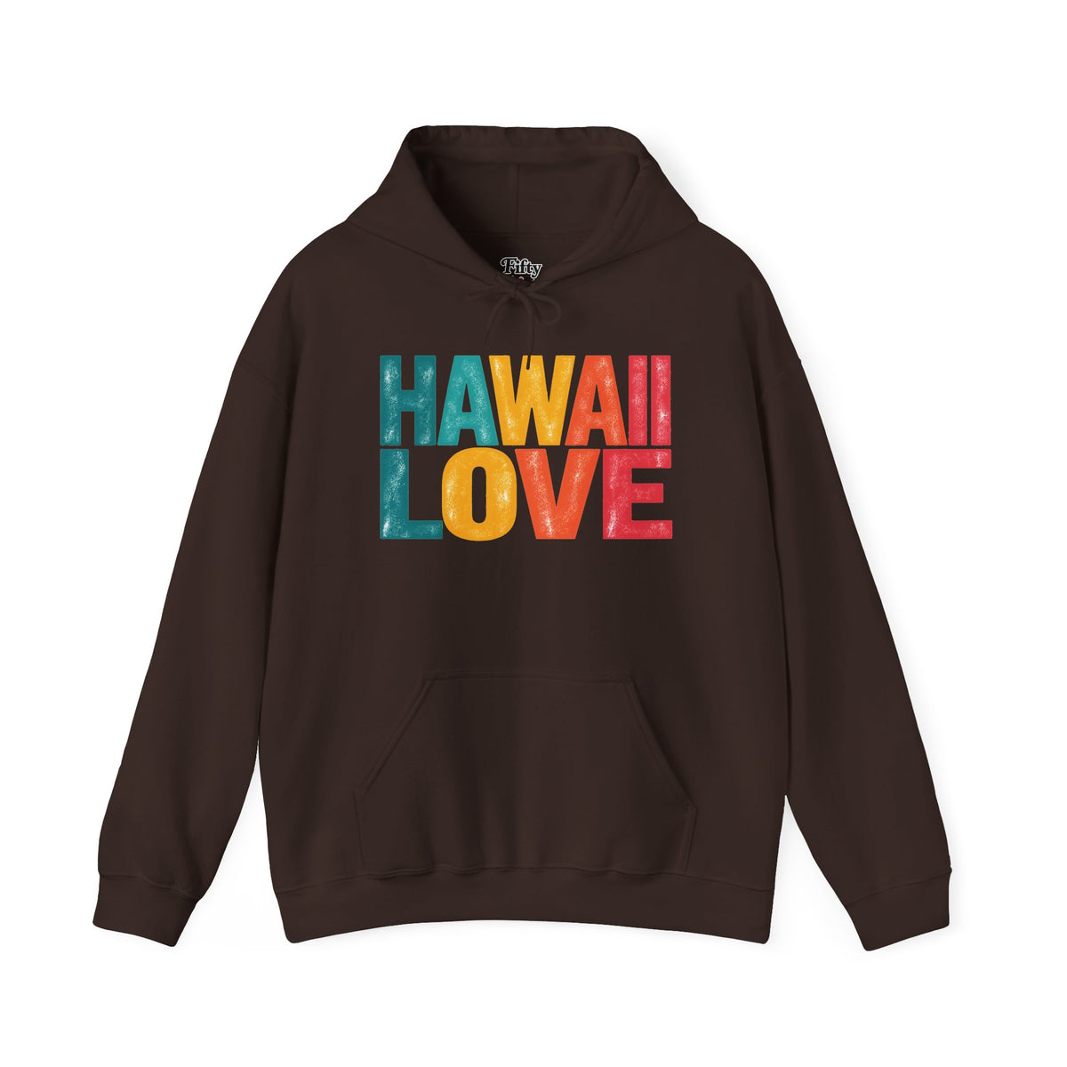 Hawaii Love Unisex Hoodie State Name Graphic