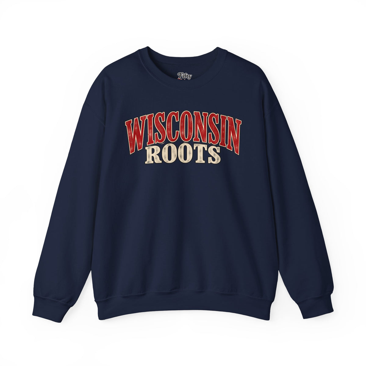 Wisconsin Roots Unisex Crewneck Sweatshirt State Name Graphic