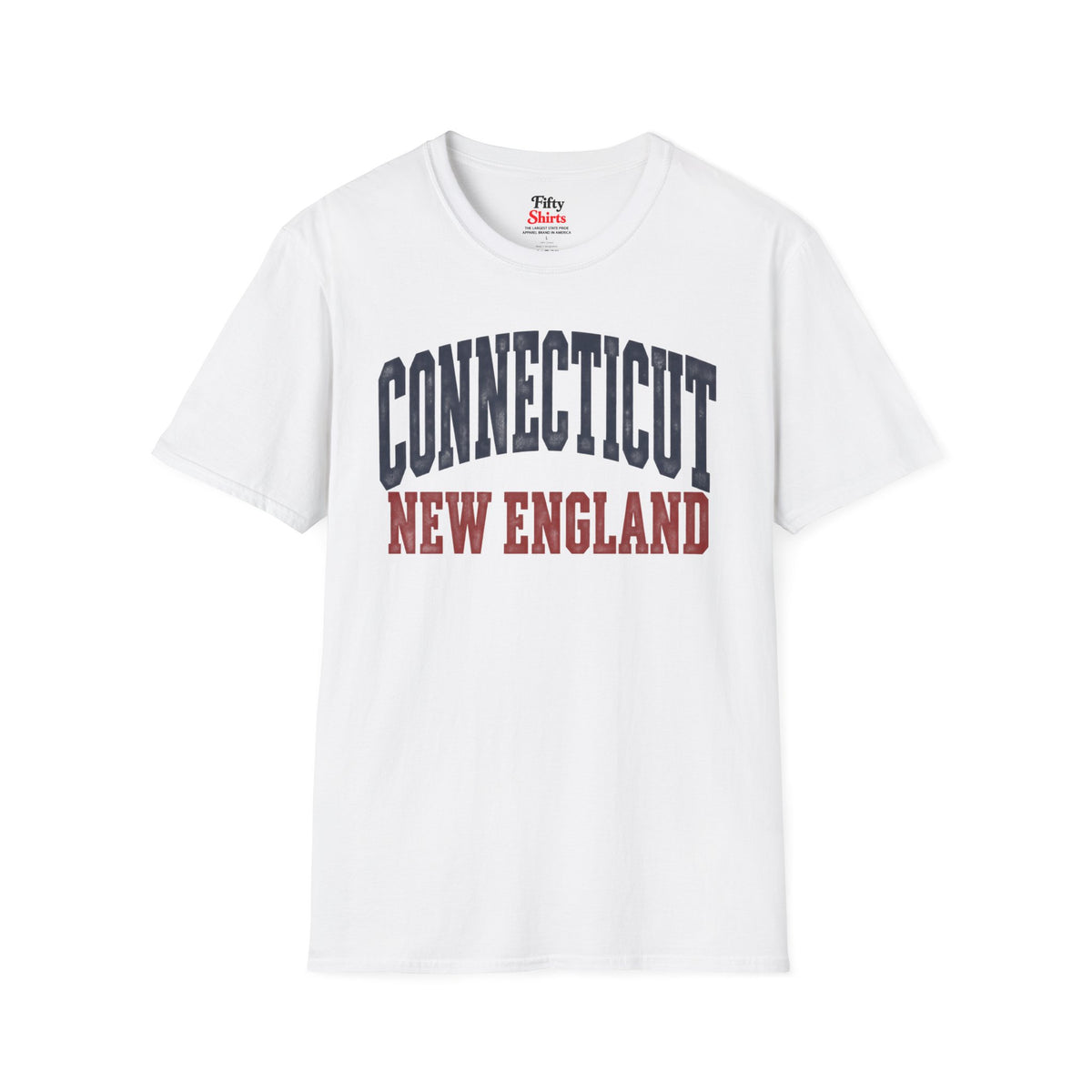 Connecticut New England Unisex Softstyle T Shirt State Name Graphic Tee