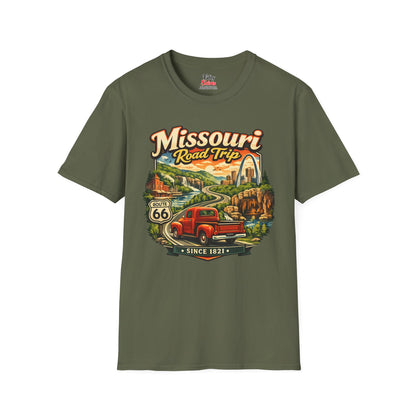 Missouri Road Trip Unisex Softstyle T Shirt State Pride Graphic Tee Collections FS03