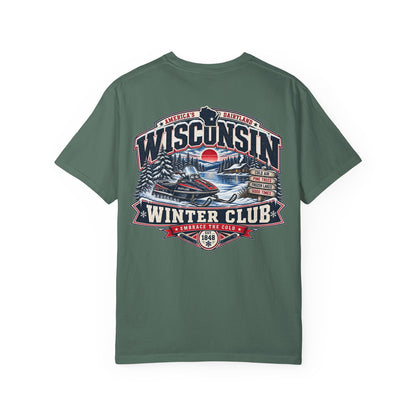 Wisconsin Winter Club Unisex Comfort Color 1717 Streetwear Graphic Tee