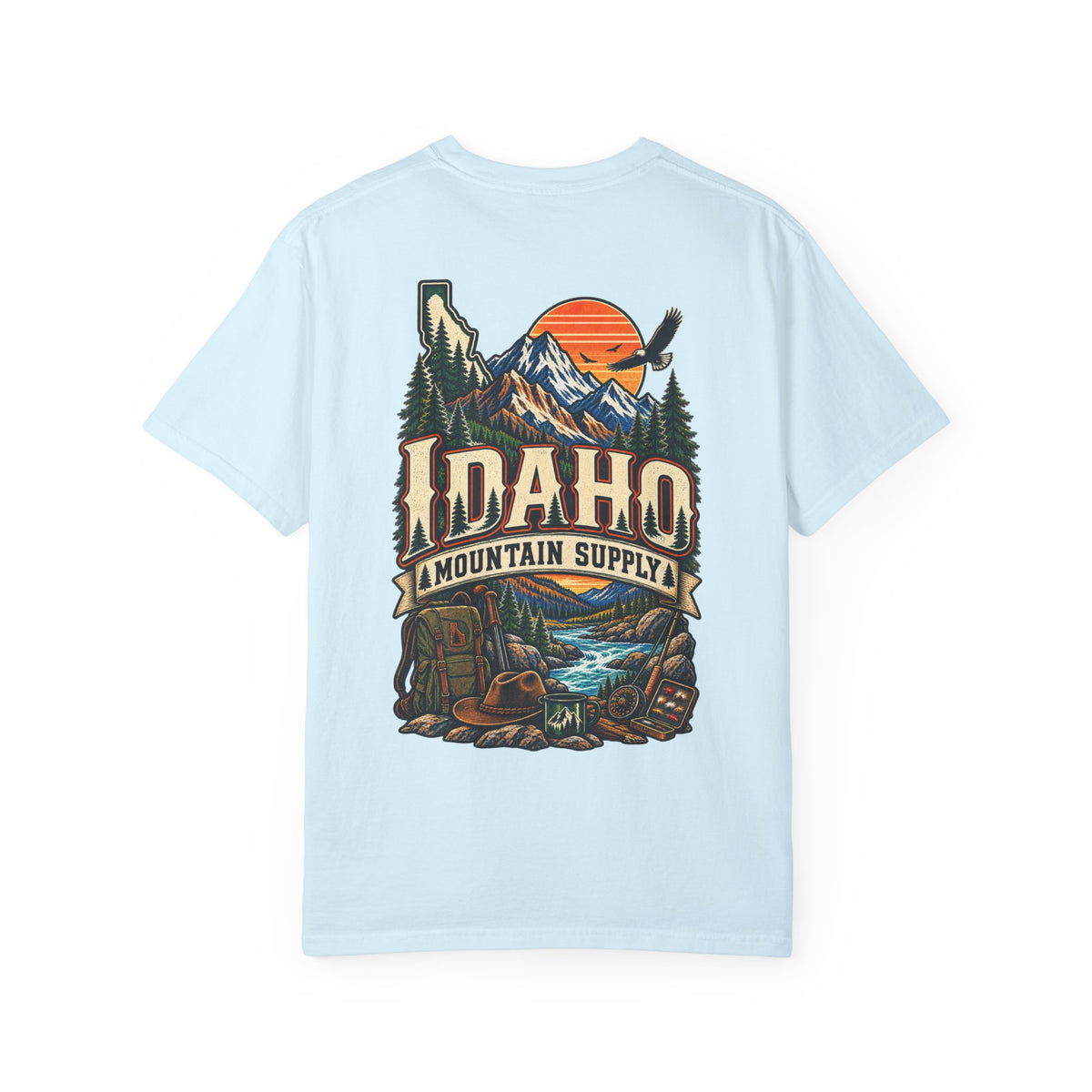 Idaho Mountain Supply Unisex Comfort Color 1717 Streetwear Graphic Tee