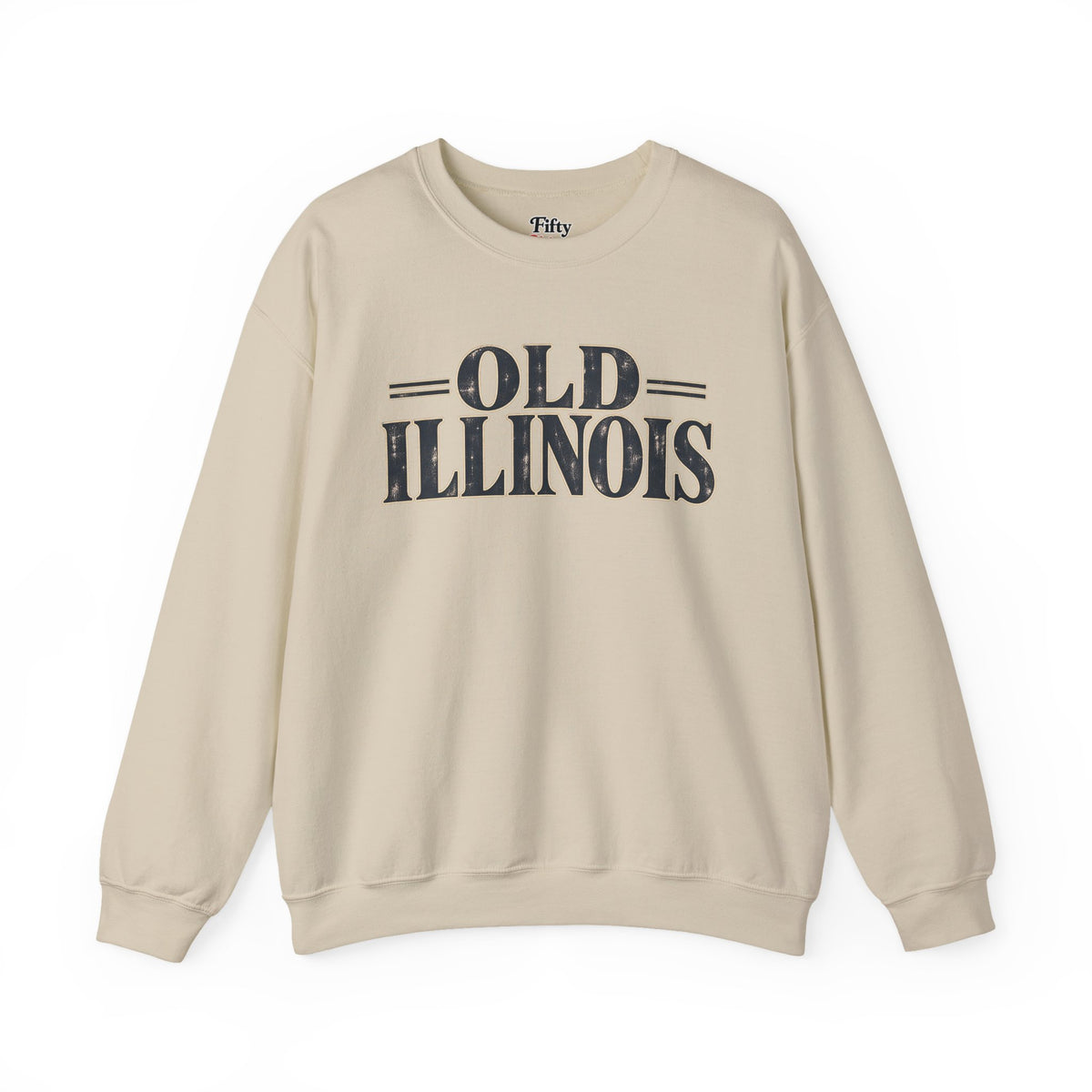 Old Illinois Unisex Crewneck Sweatshirt State Name Graphic