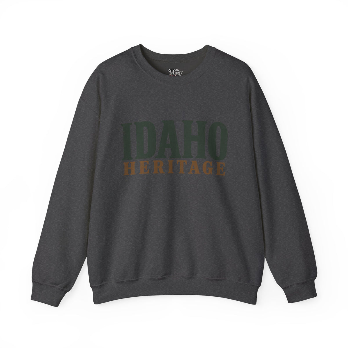 Idaho Heritage Unisex Crewneck Sweatshirt State Name Graphic