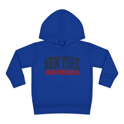 New York Born and Raised Premium Northeast Streetwear Unisex Toddler Pullover Fleece Hoodie Graphic