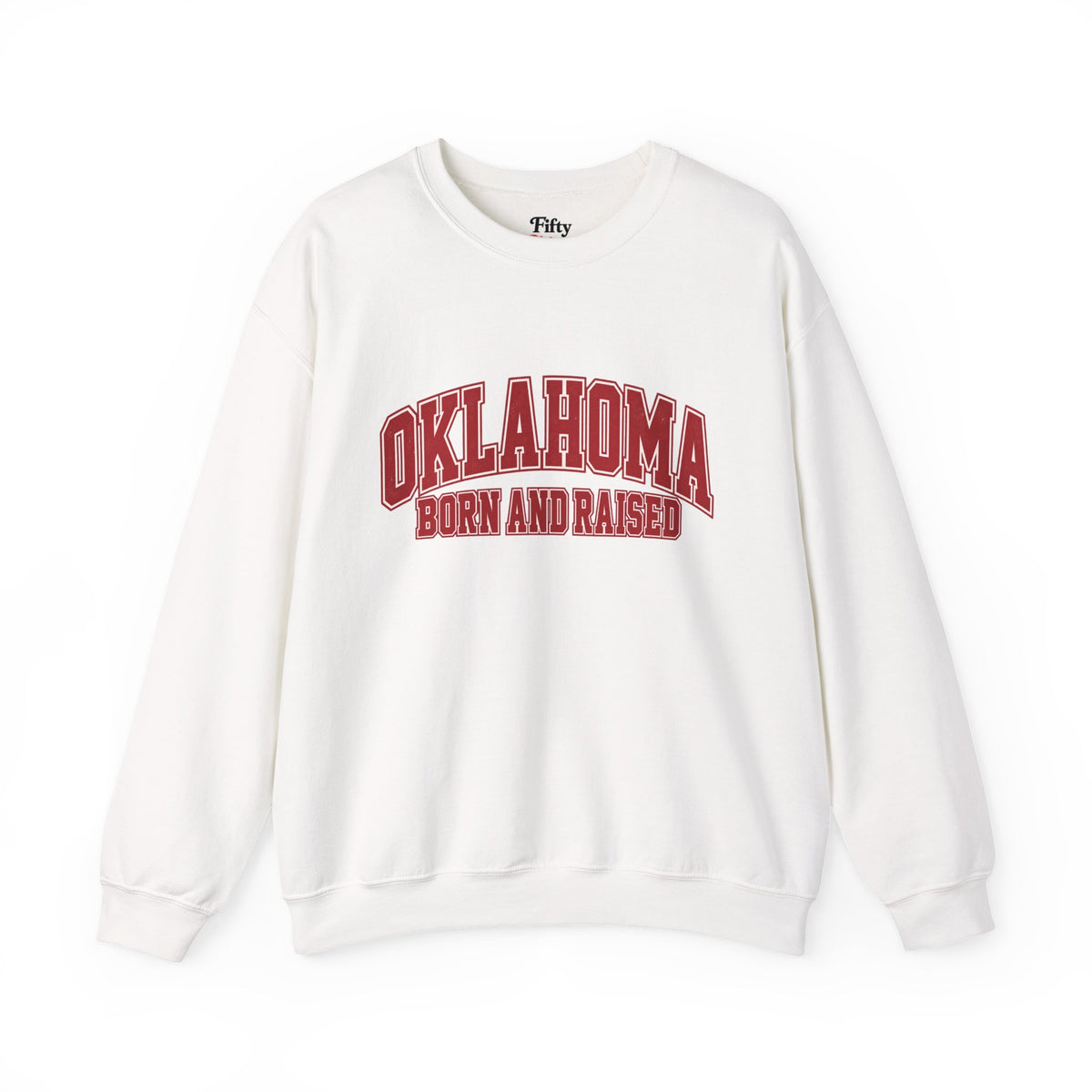 Oklahoma Born and Raised Old-School Athletic Unisex Sweatshirt Graphic