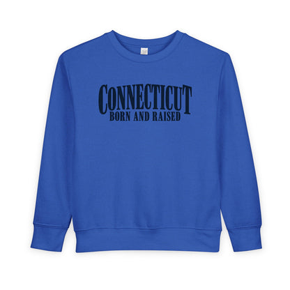 Connecticut Born and Raised Luxury Heritage Unisex Toddler Sweatshirt